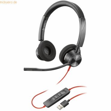 0197029480378 - Poly Blackwire 3320 - Blackwire 3300 series - Headset - On-Ear - kabelgebunden - aktive Rauschunterdrückung