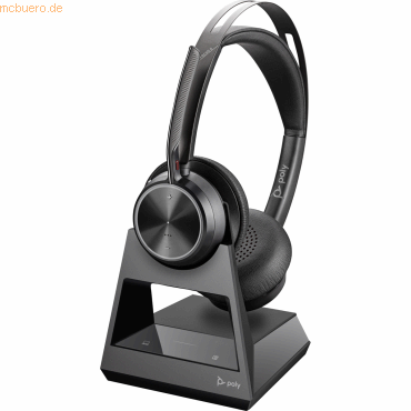 0197029504517 - Poly Voyager Focus 2 - Headset - On-Ear - Bluetooth - kabellos kabelgebunden - aktive Rauschunterdrückung