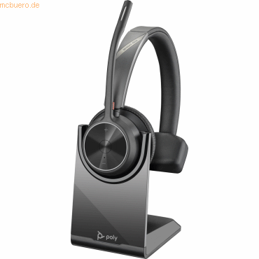 0197029504531 - HP Poly Voyager 4310 USB-A Headset +BT700 Dongle Computer On Ear Headset Bluetooth® Mono Schwarz Noise Cancelling Lautstärkeregelung Mikrofon-Stummschaltung