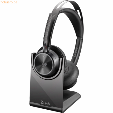 0197029609991 - Voyager Focus 2-M - Headset - On-Ear - Bluetooth - kabellos kabelgebunden - aktive Rauschunterdrückung