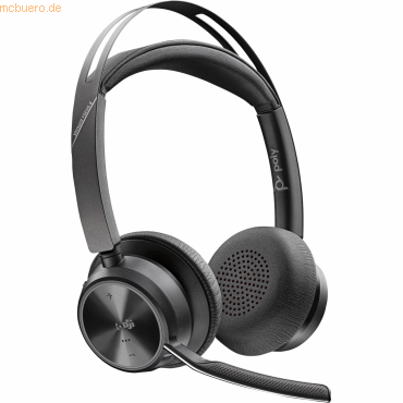 0197029610003 - Voyager Focus 2-M - Headset - On-Ear - Bluetooth - kabellos kabelgebunden - aktive Rauschunterdrückung