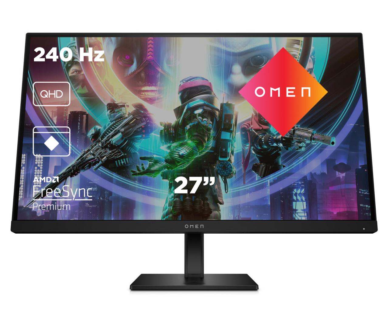 0197029617422 - F (A bis G) Gaming-Monitor OMEN 27qs (HSD-0161-A) Monitore schwarz Monitore