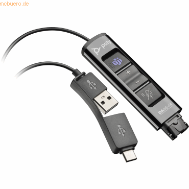 0197029650078 - Poly DA85-M Wideband QD auf USB-Adapter Teams (USB-A &