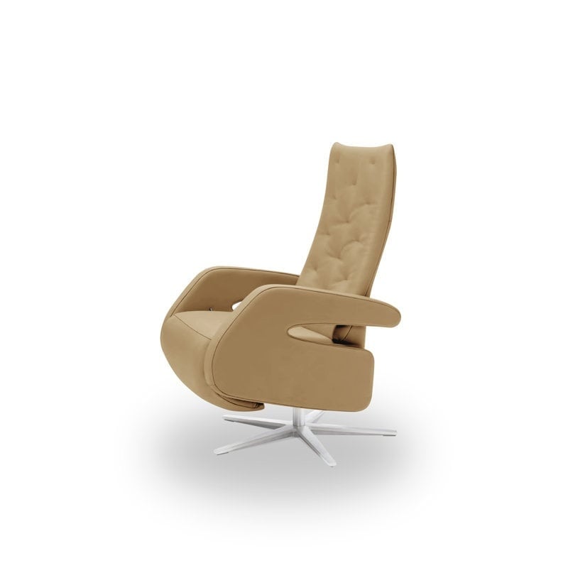 0197033897513 - Metro Lane Lounge Chair - Leder - Senf