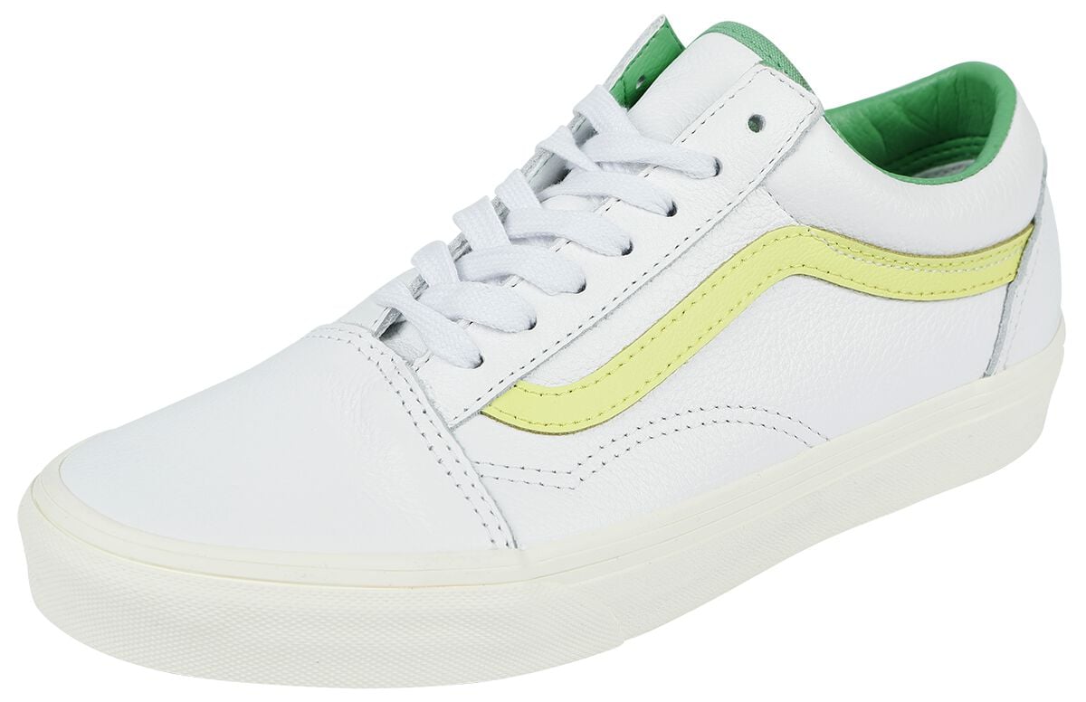 0197063328018 - Old Skool Premium Leather Sneaker weiß in EU37