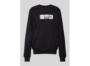 0197065058388 - Sweatshirt mit Label-Print