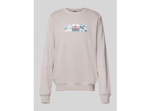 0197065058425 - Sweatshirt mit Label-Print