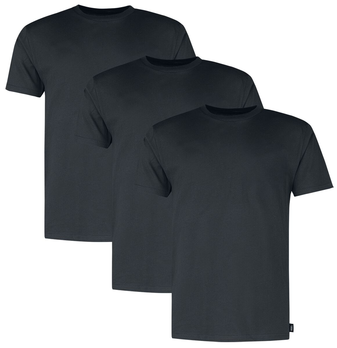 0197065933272 - MN VANS BASIC TEE 3er-Pack T-Shirt schwarz in L