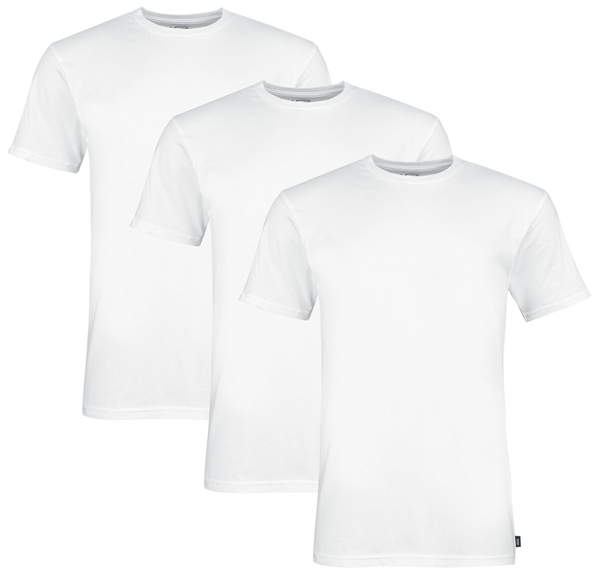 0197065933326 - MN VANS BASIC TEE 3er-Pack T-Shirt weiß in S