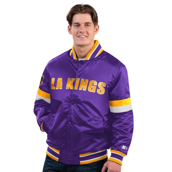 0197155467632 - Satin-College-Jacke Los Angeles Kings DivePlay