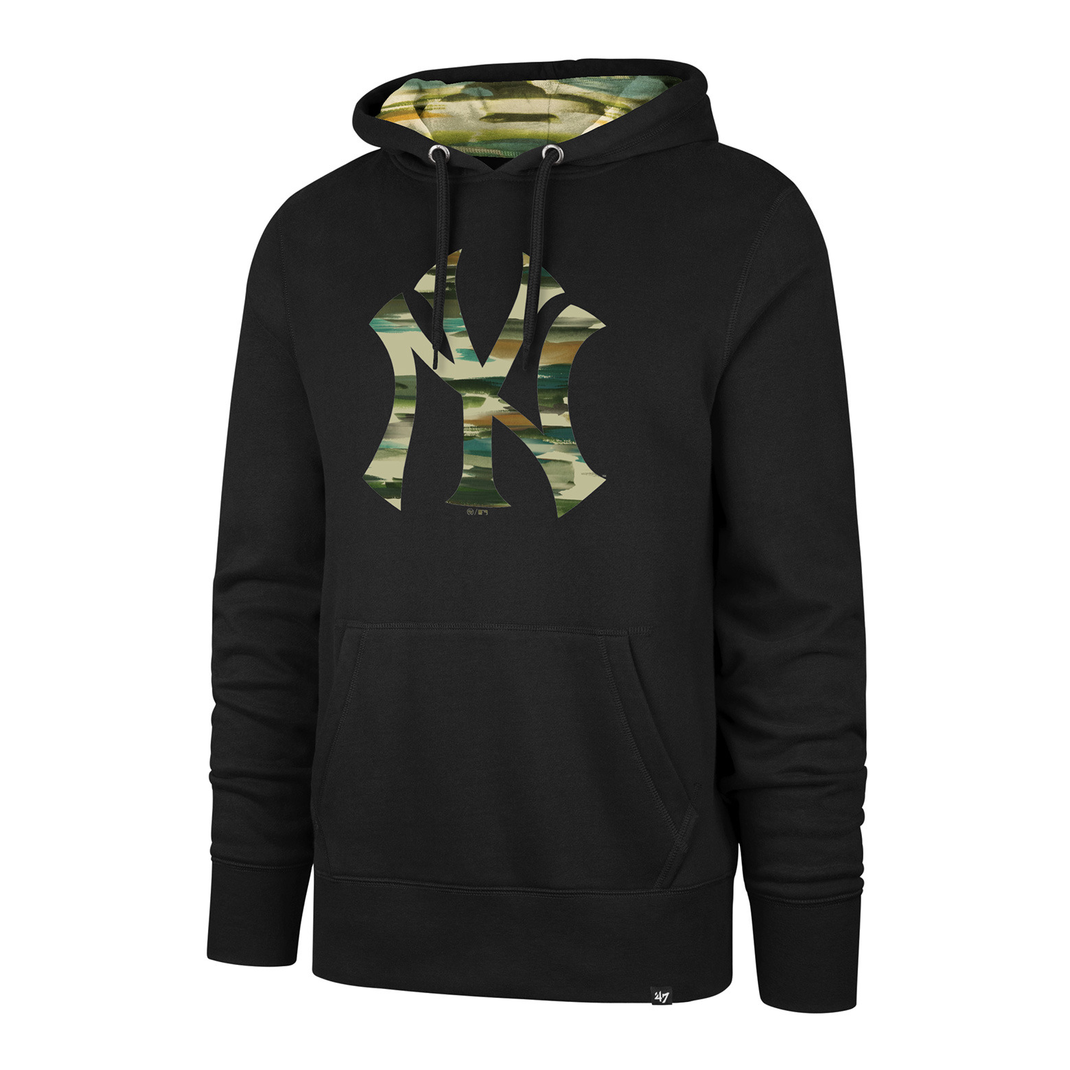 0197172573026 - Pullover New York Yankees MLB Fisherman Camo Pop Burns