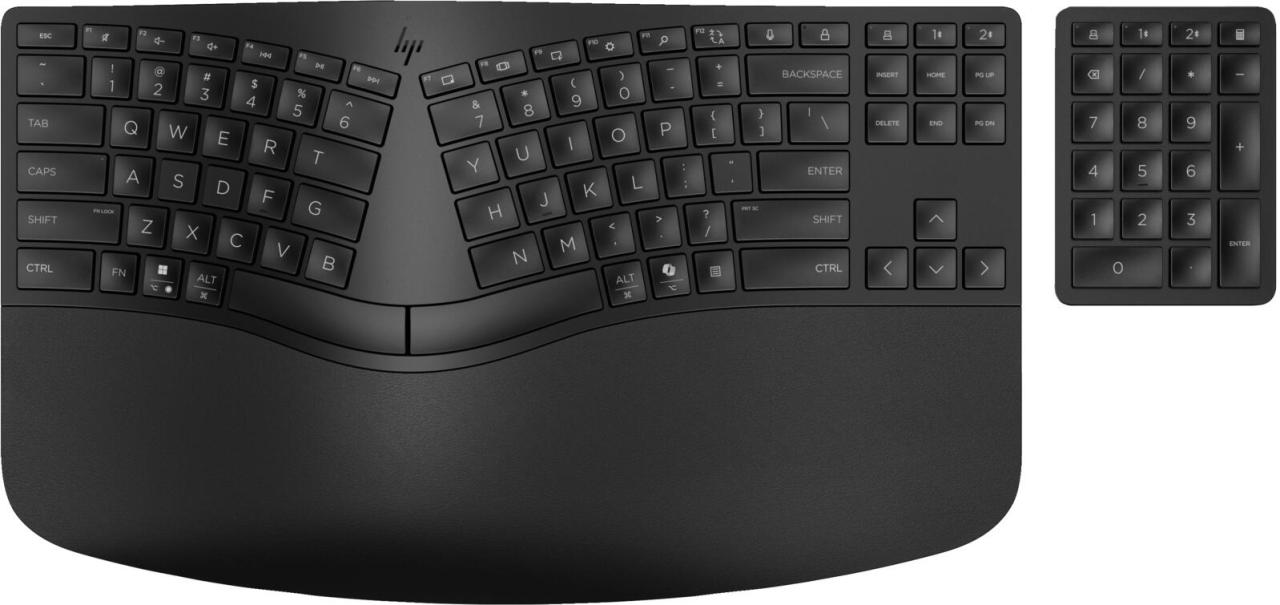 0197192177457 - HP 960 Ergonomische Wireless-Tastatur