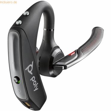 0197192519851 - Poly Voyager 5200 UC - Headset - im Ohr - Bluetooth - kabellos kabelgebunden - Adapter USB-A via Bluetooth