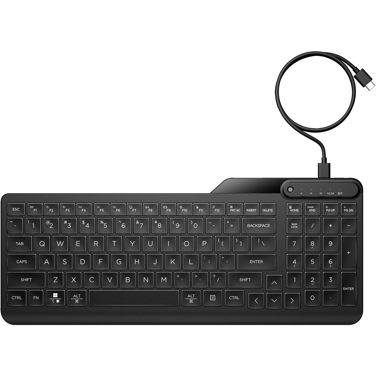 0197192768877 - Tastatur mit Maus 405 Schwarz Qwerty US