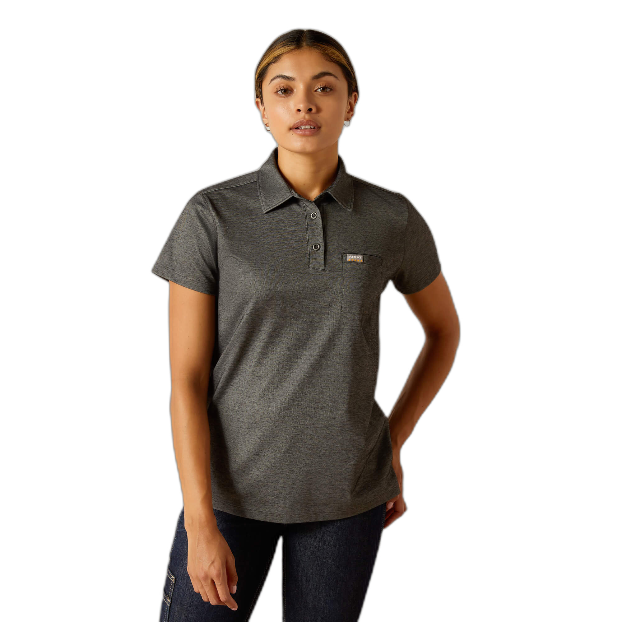 0197318046070 - Polo-Shirt Damen Ariat Rebar Foreman