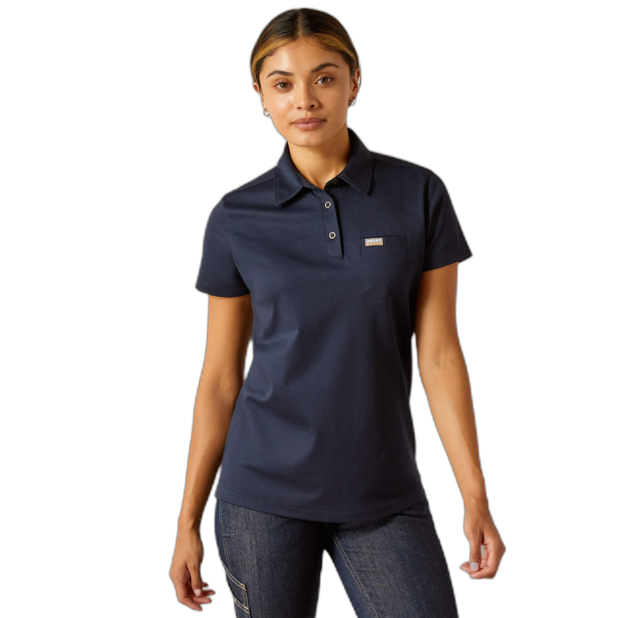 0197318046100 - Polo-Shirt Damen Ariat Rebar Foreman