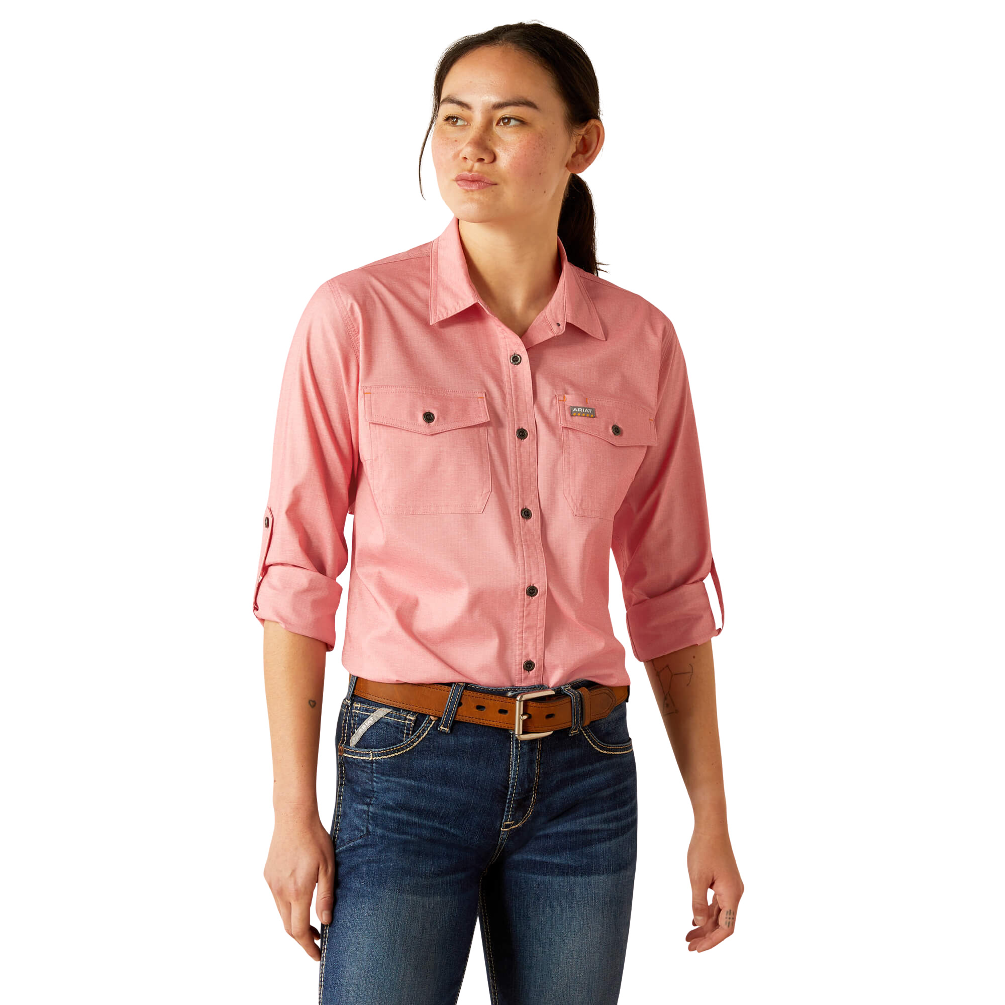 0197318383960 - Damenhemd Ariat Rebar Made Tough VentTEK DuraStretch