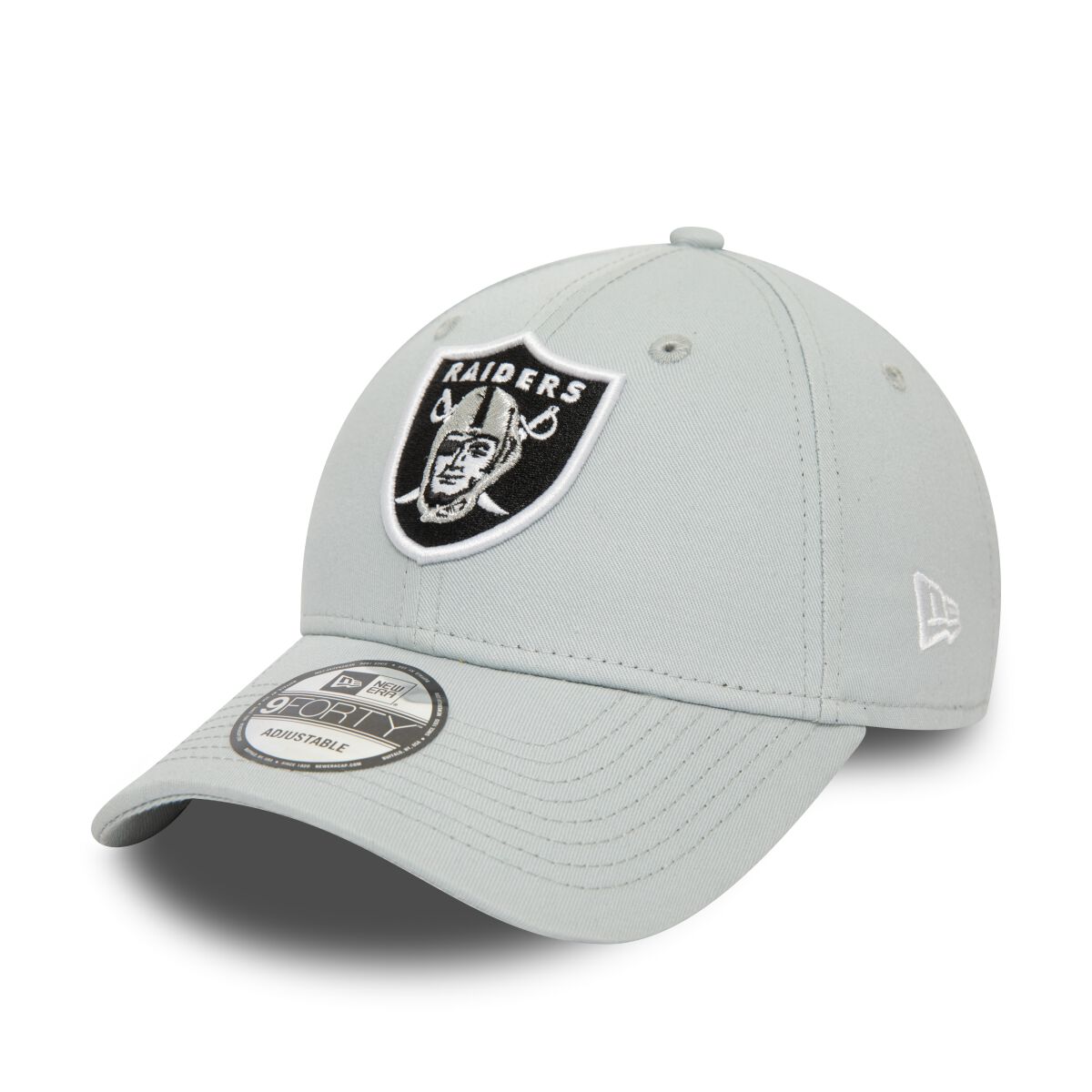 0197373886734 - Side Patch 9FORTY - Las Vegas Raiders Cap grau