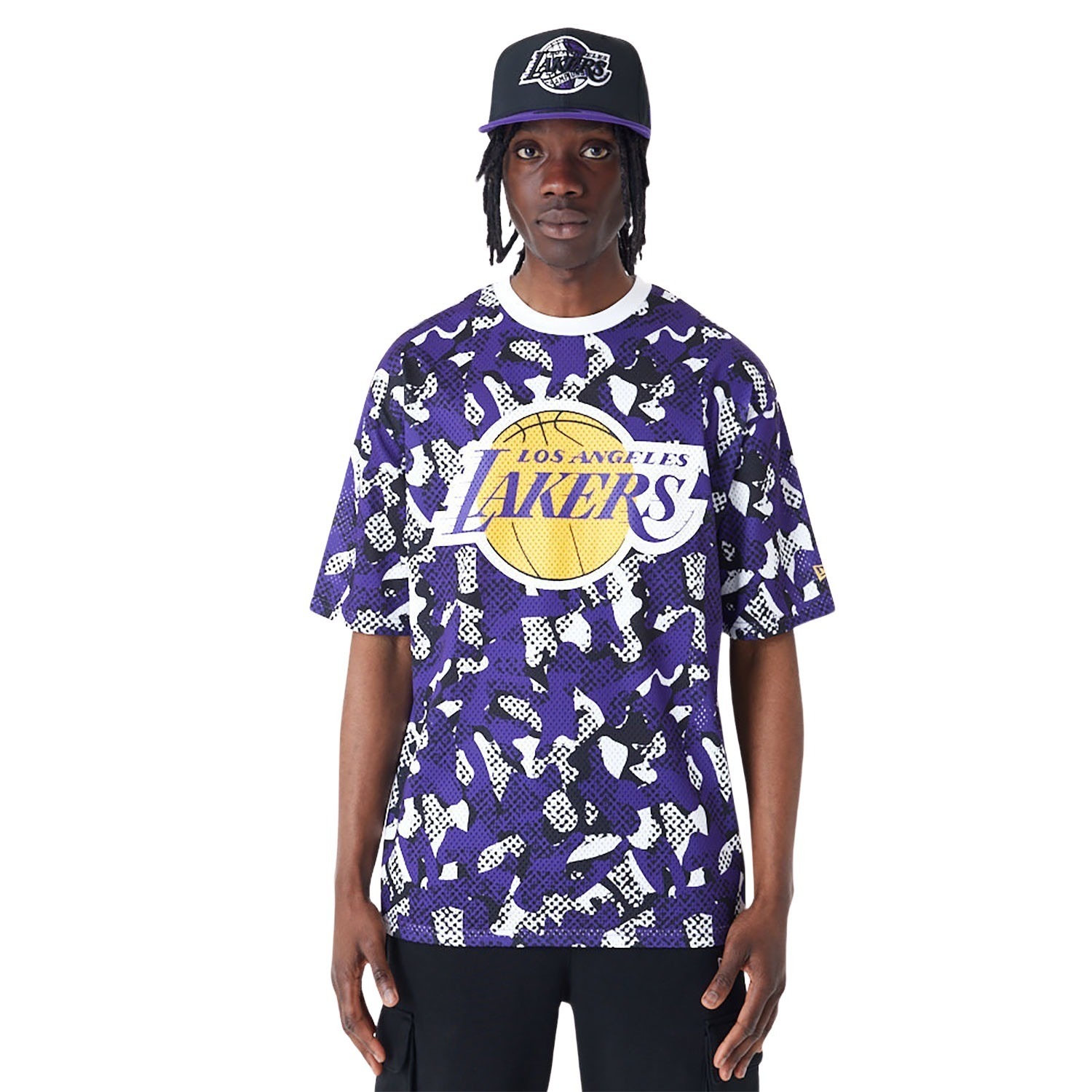 0197373930192 - T-Shirt Los Angeles Lakers NBA Team AOP