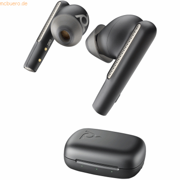 0197497054361 - HP Poly Voyager Free 60 UC M Carbon Black Earbuds +BT700 USB-A Adapter +Basic-Ladeetui Computer In Ear Kopfhörer Bluetooth® Stereo Schwarz Lautstärkeregelung