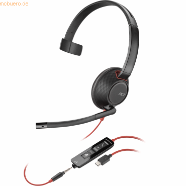 0197497173734 - Poly Blackwire C5210 - Blackwire 5200 series - Headset - On-Ear - kabelgebunden - aktive Rauschunterdrückung