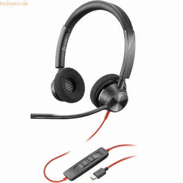 0197498429090 - Blackwire 3320 - Blackwire 3300 series - Headset - On-Ear - kabelgebunden - aktive Rauschunterdrückung 0197498429090 - Blackwire 3320 - Blackwire 3300 series - Headset - On-Ear - kabelgebunden - aktive Rauschunterdrückung