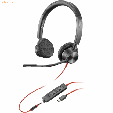 0197498429144 - Blackwire 3325 - Blackwire 3300 series - Headset - On-Ear - kabelgebunden - aktive Rauschunterdrückung