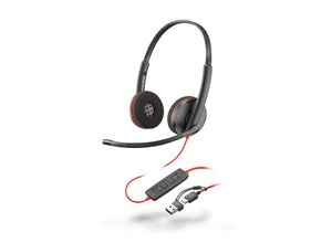 0197498837413 - POLY On-Ear-Kopfhörer Blackwire C3220 Stereo USB-C A Kopfhörer schwarz