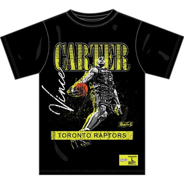 0197507753338 - T-shirt avec logo vintage Toronto Raptors HW Neon Pop Playe Vince Carter