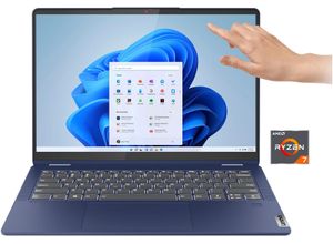 0197530028311 - LENOVO Convertible Notebook IdeaPad Flex 5 14ABR8 Notebooks Gr 16 GB RAM 1000 GB SSD Ryzen 7 blau (abyss blau) Convertible Notebooks Bestseller