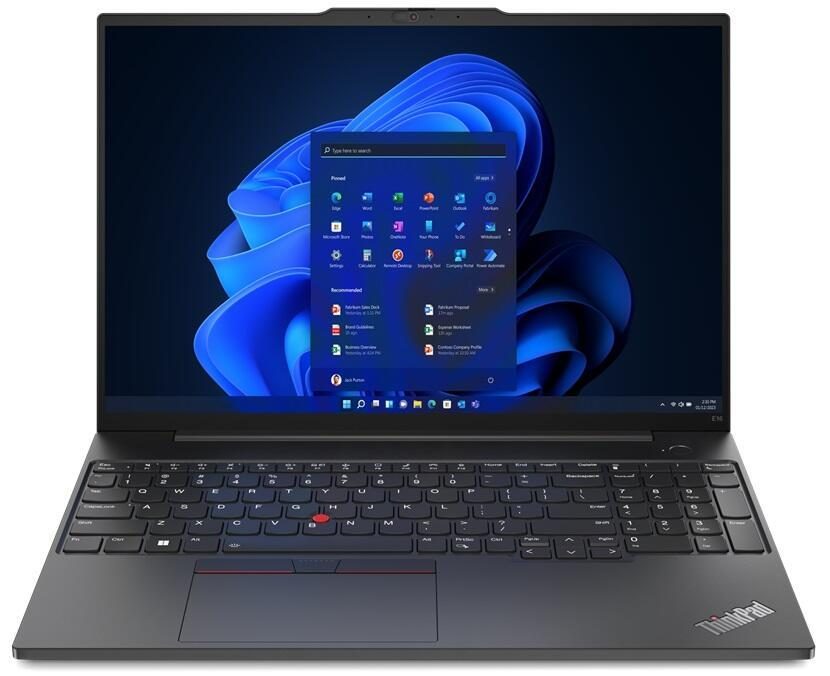 0197532866737 - Notebook ThinkPad E16 Gen 1 (Intel) 406 cm (16 Zoll) WUXGA Intel® Core™ i7 i7-13700H 16 GB RAM 512 GB SSD Intel® Iris® Xᵉ Graphics Win 11 Pro Schwarz