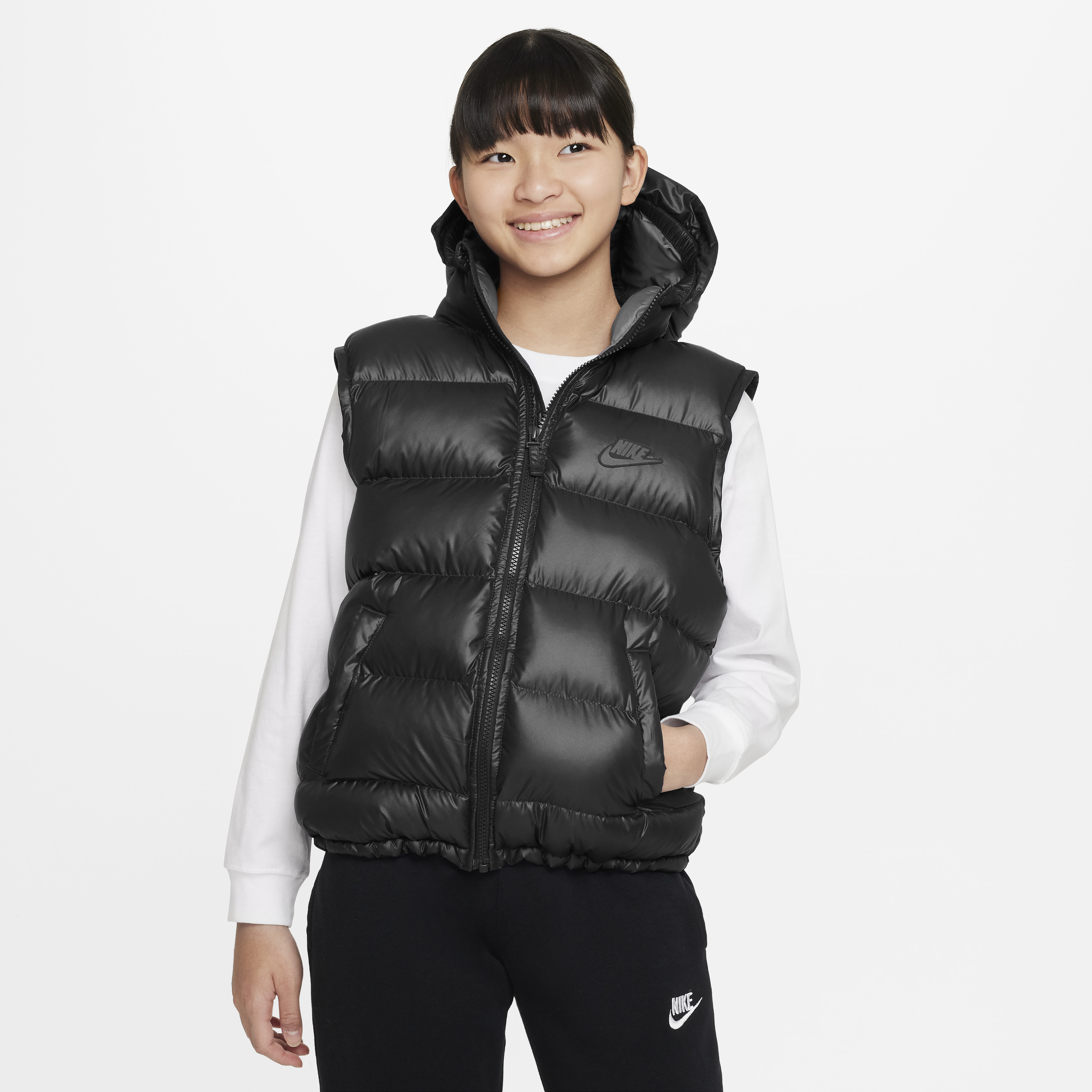 0197598458457 - Ärmellose Jacke mit Kapuze Kind Therma-FIT Ultimate Repel