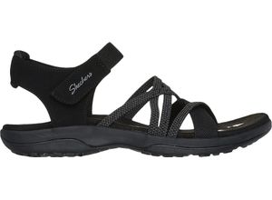 0197627583679 - SKECHERS® Reggae Slim Riemchensandalen Meadow Grazer verstellbar für Damen schwarz 42