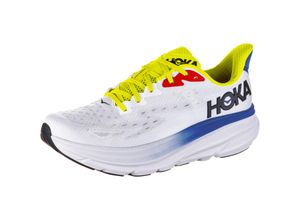 0197634065014 - HOKA Clifton 9 Laufschuhe Herren in blanc de blanc-virtual blue