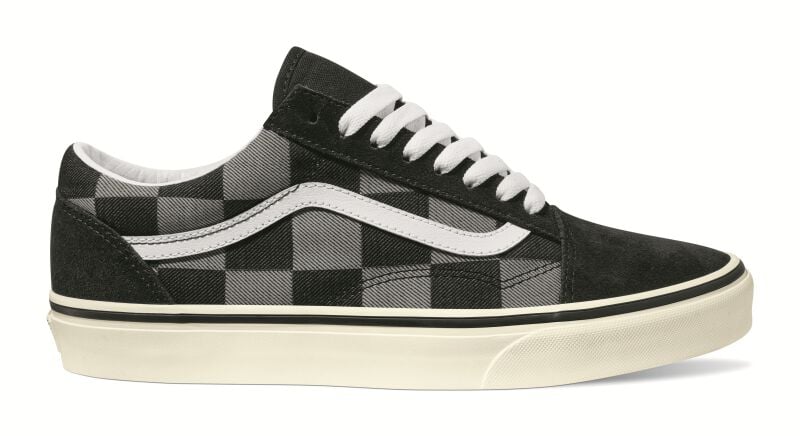 0197643279778 - Old Skool Mono Checkerboard Sneaker schwarz grau in EU47 0197643279778 - Old Skool Mono Checkerboard Sneaker schwarz grau in EU47