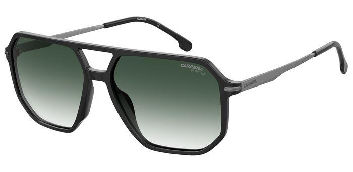 0197737030025 - Herren CARRERA 324 S 08A WJ Gläser SONNENBRILLEN Acetat Schwarz Grau Geometrisch Polarisiert Schattiert