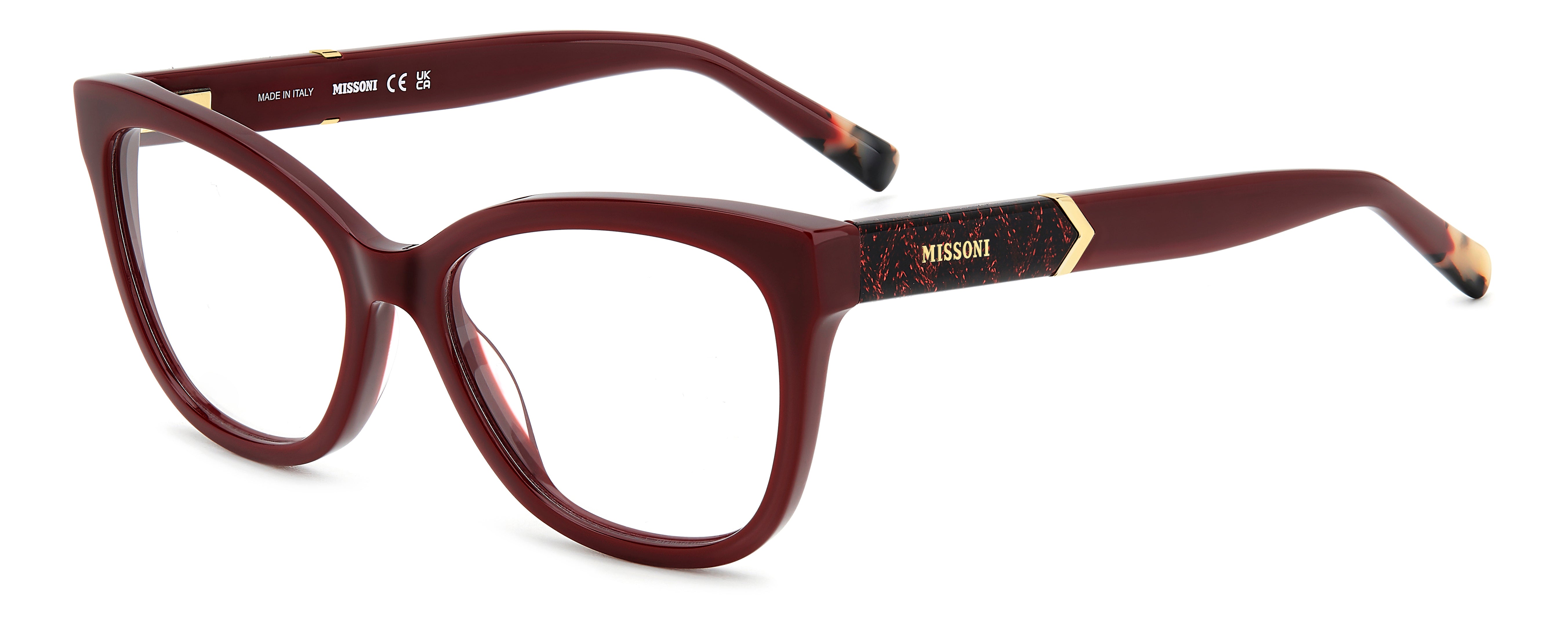 0197737055899 - Damen MIS 0190 LHF Rahmen von BRILLEN Acetat Bordeaux  Quadratisch Normal