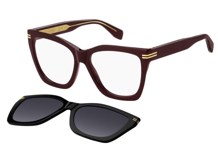 0197737059194 - Damen MJ 1113 CS LHF 9O Gläser SONNENBRILLEN Acetat Bordeaux Grau Quadratisch Normal Schattiert