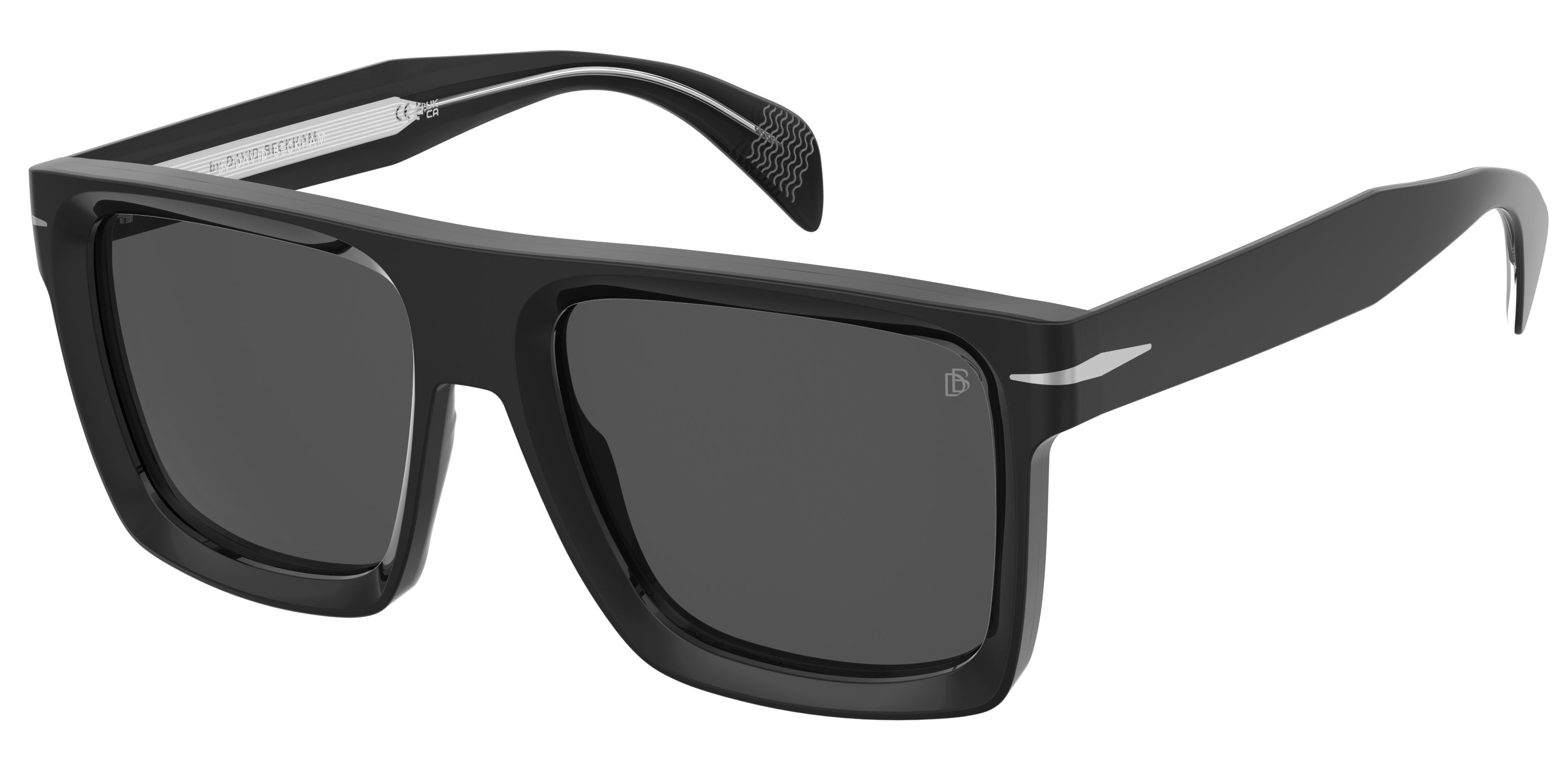 0197737092948 - Herren DB 7134 S 807 1V Gläser SONNENBRILLEN Acetat Schwarz Blau Quadratisch Normal Spiegel