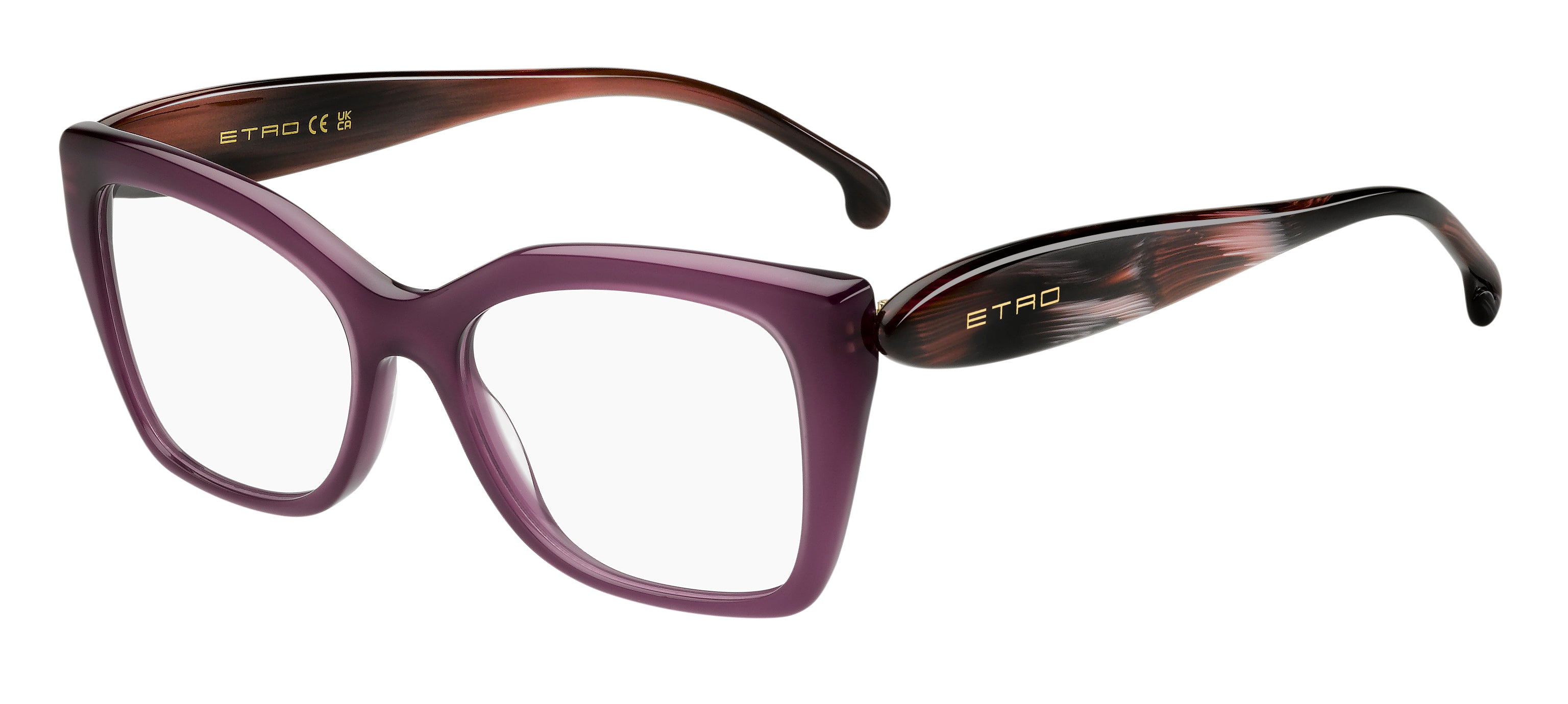 0197737096755 - Damen 0087 QHO Rahmen von BRILLEN Acetat Violett  Quadratisch Normal