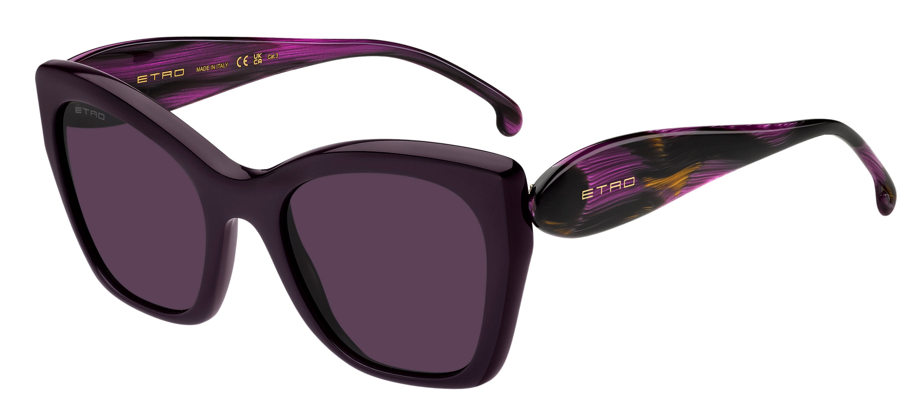 0197737096854 - Damen 0084 S 0T7 UR Gläser SONNENBRILLEN Acetat Violett Violett Quadratisch Normal