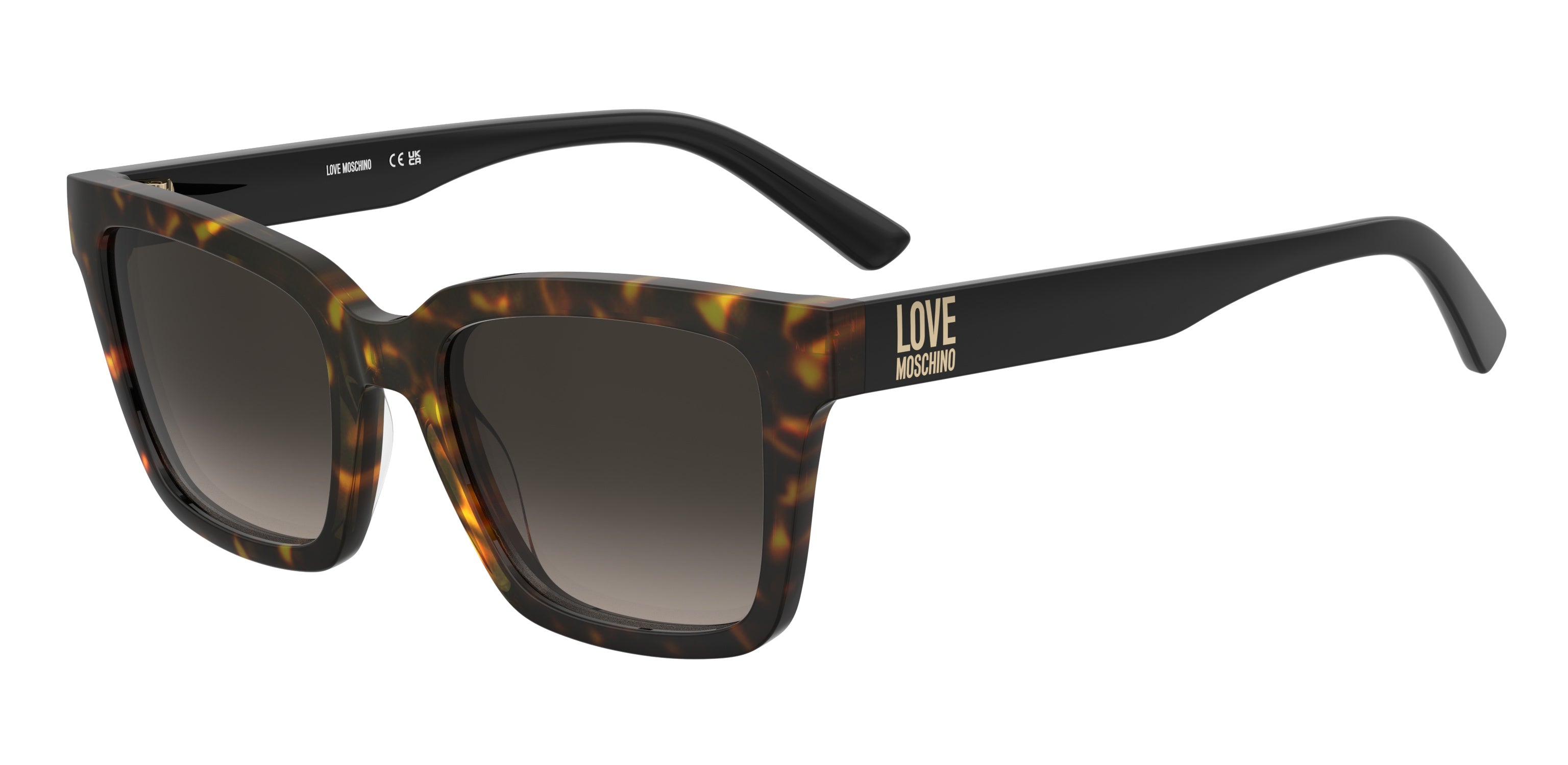 0197737180331 - Damen MOL091 S 086 HA Sonnenbrillen Acetat Havanna Braun Quadratisch Normal Schattiert