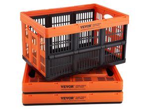 0197988008514 - Vevor - 3er-Set 45L Profi Klappbox aus pp Transportbox Faltbarer Aufbewahrungsbox mit Handgriff Stapelbare Kisten Storage Box Faltboxen Stapelboxen