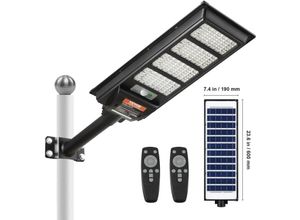 0197988021681 - Vevor 400 w Solar-Straßenleuchte 800 lm LED-Solar-Flutlichter für den Außenbereich mit Infrarot-Fernbedienung IP66 wasserdichte