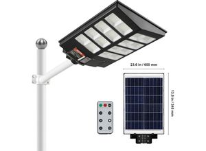 0197988021698 - Vevor 800 w Solar-Straßenlaterne 1400 lm LED-Solar-Flutlichter für den Außenbereich mit RF-Fernbedienung IP66 wasserdichte solarbetriebene