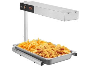 0197988024965 - Pommes-Frites-Speisenwärmer 750 w kommerzielle Streifen-Lebensmittelheizlampe elektrische Edelstahl-Warmlicht-Abgabestation Arbeitsplatte 104–122