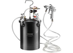 0197988225355 - VEVOR Druckbehälter für Sprühfarbe 15 L Druckbehälter 60 psi einstellbarer Druck Stahl-Druckbehälter-Farbbehälter mit Spritzpistole Schläuchen