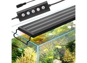 0197988392125 - VEVOR 10 W Vollspektrum-Aquarienlicht mit 5 Einstellbaren Helligkeitsstufen Einstellbarem Timer & Ausschaltspeicher mit Ausziehbaren Halterungen