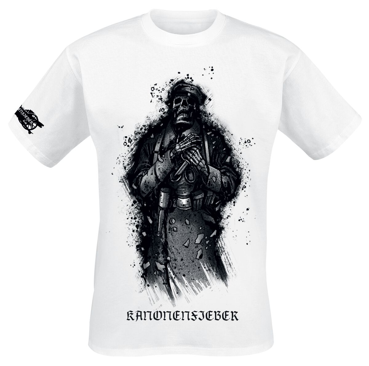 0198028654401 - Soldatengrab T-Shirt weiß in S