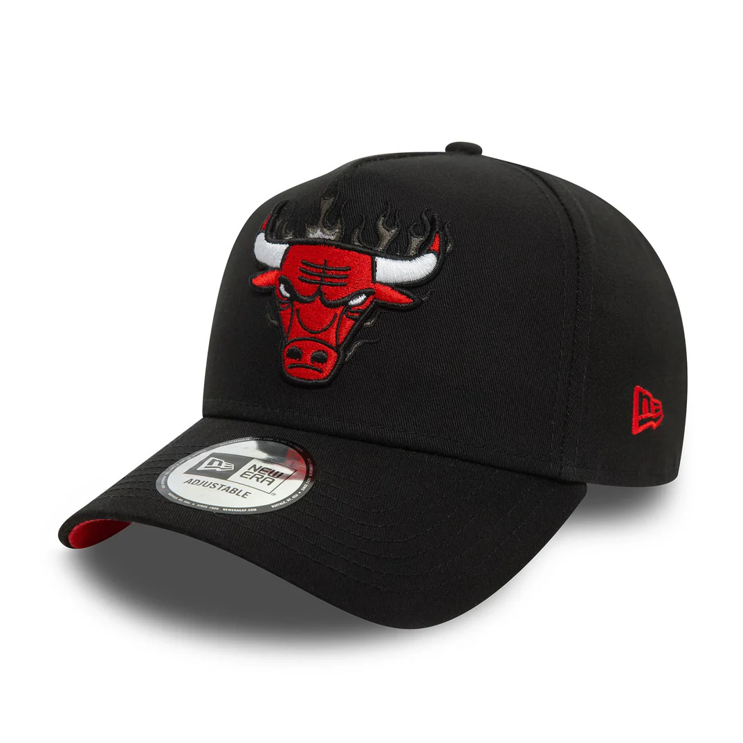 0198061289844 - Trucker Cap Chicago Bulls NBA Flame Eframe 9Forty